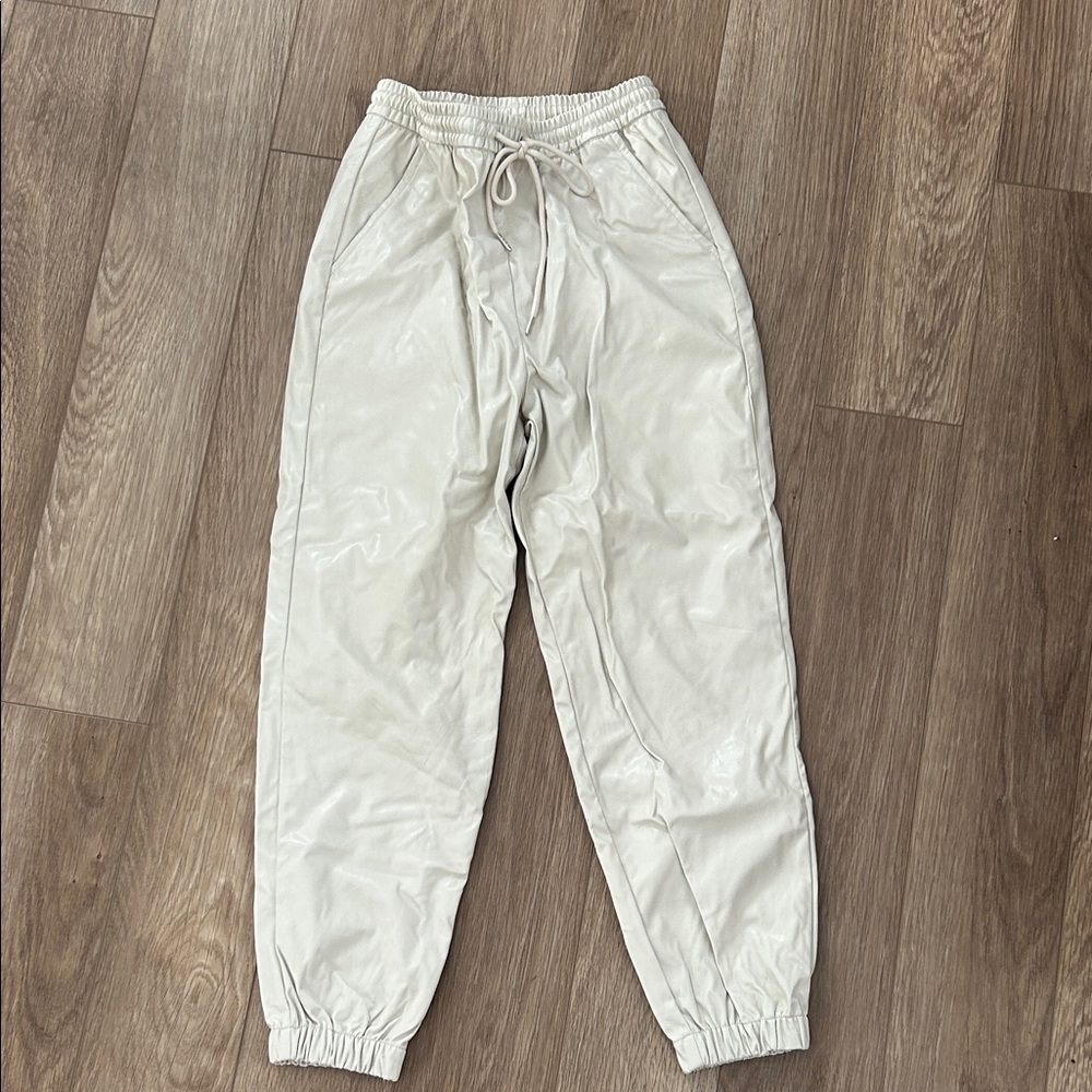 Divided Cream Jogger Pants